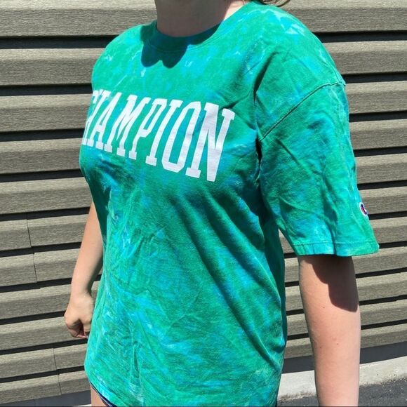 Champion custom reverse tie dye T-shirt - Picture 6 of 6